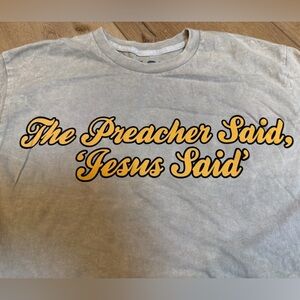 Johnny Cash The Preacher Said, Jesus Said T-shirt size Medium